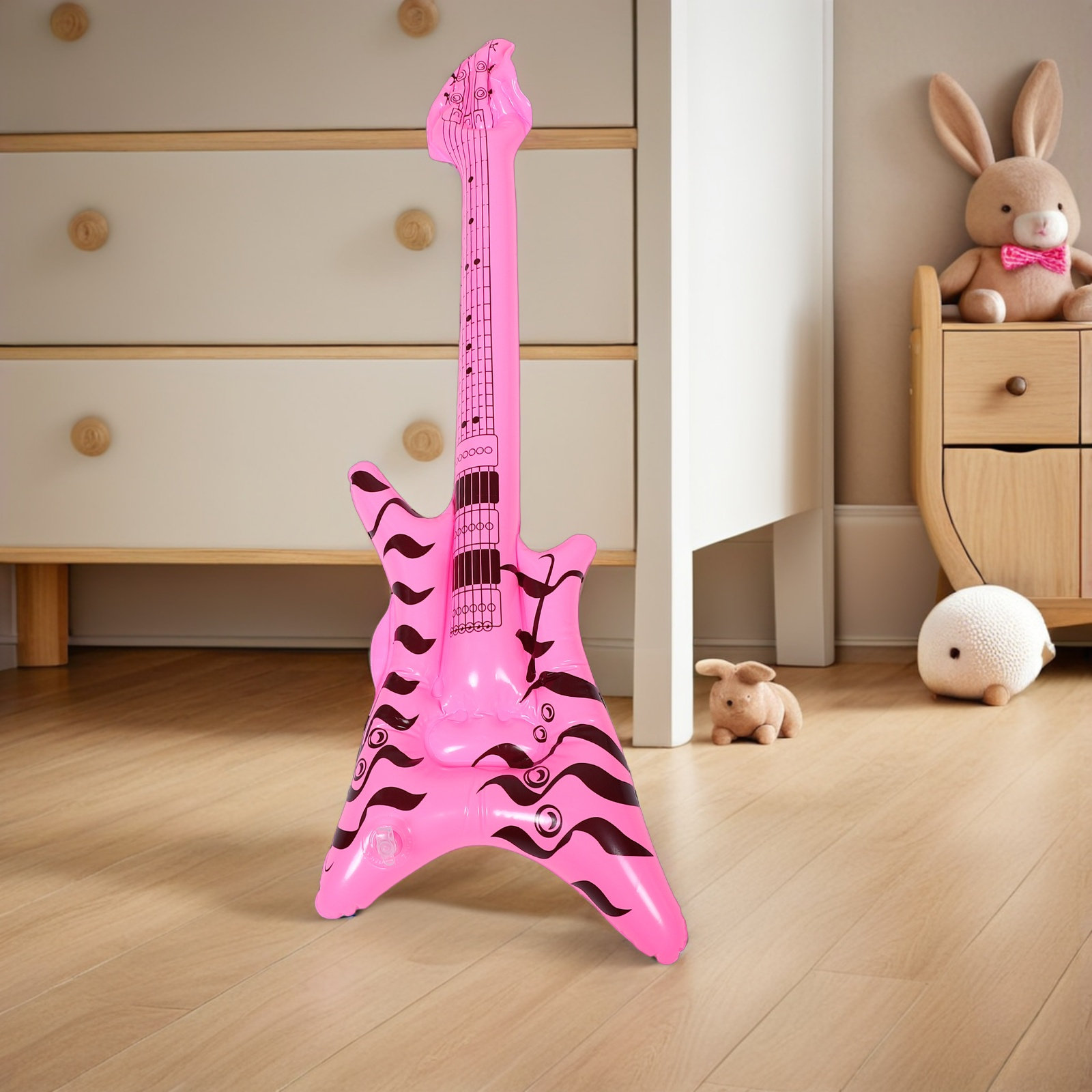 Musical Instrument Photo - 풍선형 록앤롤 기타 소품 레트로 80년대