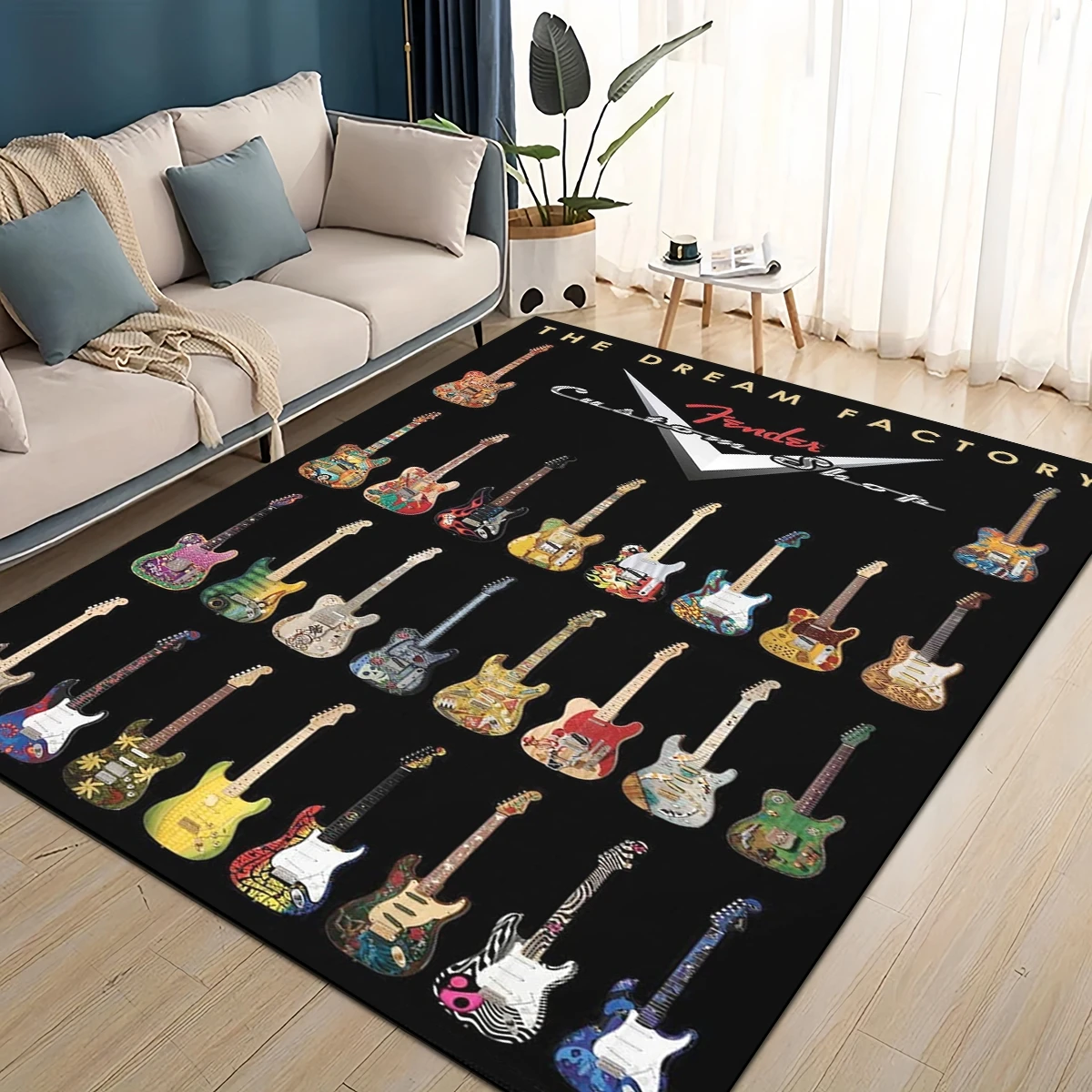 Musical Instruments Online - 3D 레트로 펜더 로고 기타 악기