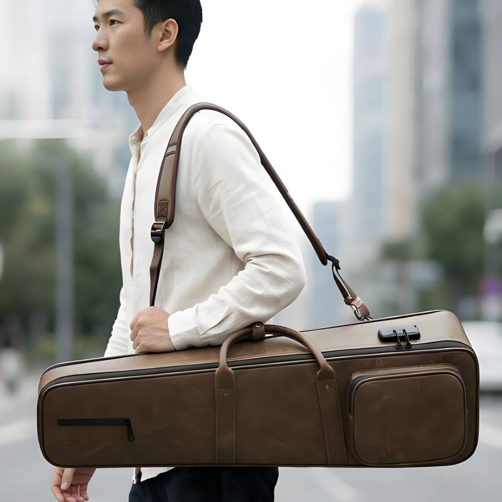 Erhu Violin Chinese - 에르후 케이스 PU 가죽 에르후 가방
