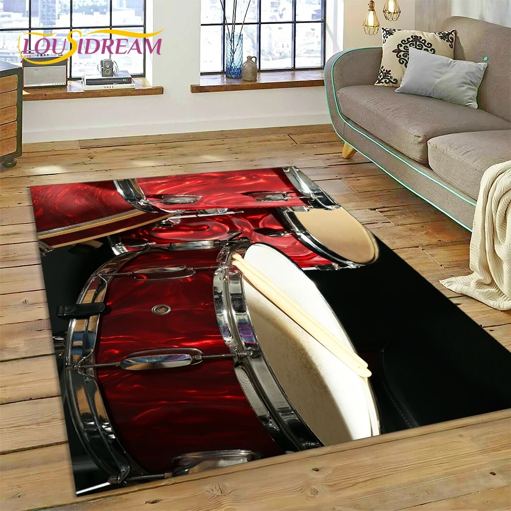 3D 드럼 키트 드럼 스탠드 세트 악기 러그 카펫 (거 - Musical Instruments Online 리뷰 및 가격