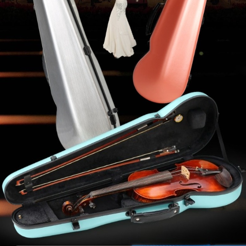 탄소 섬유 바이올린 케이스 안티 드롭 충돌 방지 보호  - Musical Instrument Violin 리뷰 및 가격