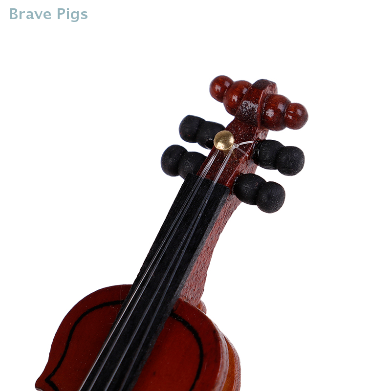인형의 집 바이올린 미니 나무 악기, 미니어처 피들 나 - Musical Instrument Fiddle 리뷰 및 가격