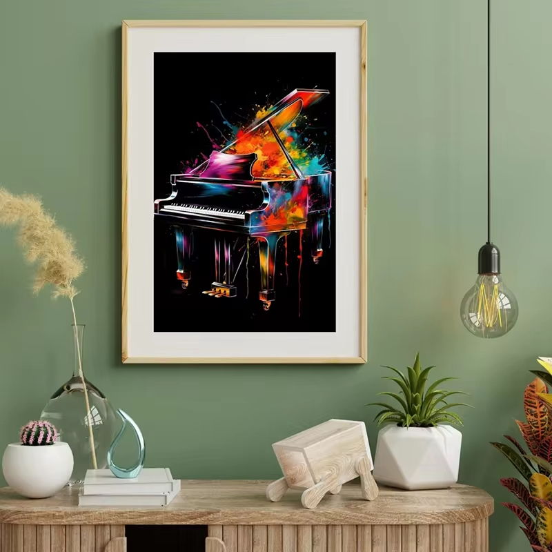 악기 사진 포스터 기타 선반 드럼 색소폰 캔버스 인쇄, - Musical Instrument Photo 리뷰 및 가격