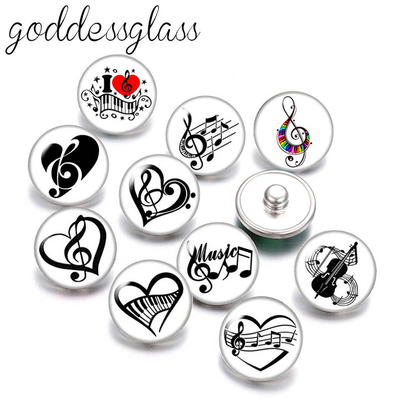 새로운 사랑 음악 노트 악기 기타 10pcs 라운드 사 - Musical Instrument Photo 리뷰 및 가격