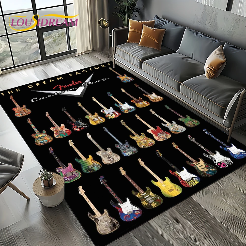 27 스타일 뉴 펜더 레트로 기타 악기 음악 3D 카펫 - Musical Instruments Online 리뷰 및 가격