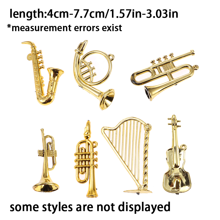 12pcs 소형 악기 장식품, 무작위 스타일, 창의적인 - Musical Instrument Photo 리뷰 및 가격